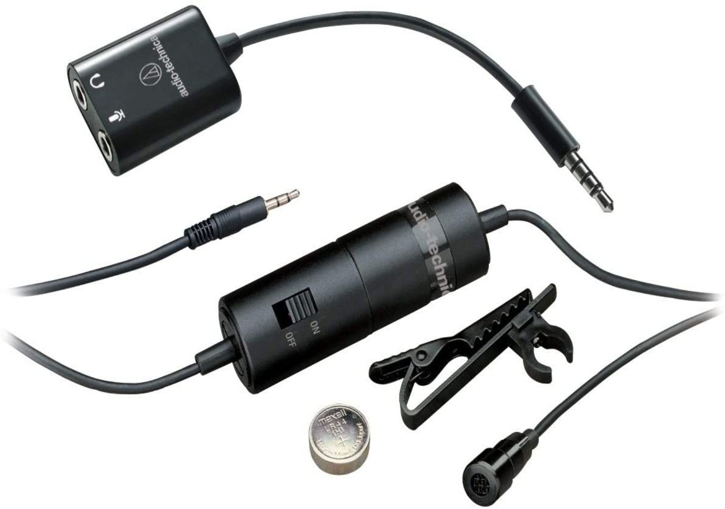 Audio-Technica Consumer Omnidirectional Condenser Lavalier Microphone