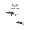 SHAPE Plaque de base avec système de tige de 15 mm pour Canon EOS C200