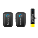 Saramonic Blink 500 Digital Camera-Mount Wireless Omni Lavalier Microphone System (2.4 GHz) - Black  - 1 Transmitter + 1 Lav mic - Camera Mount