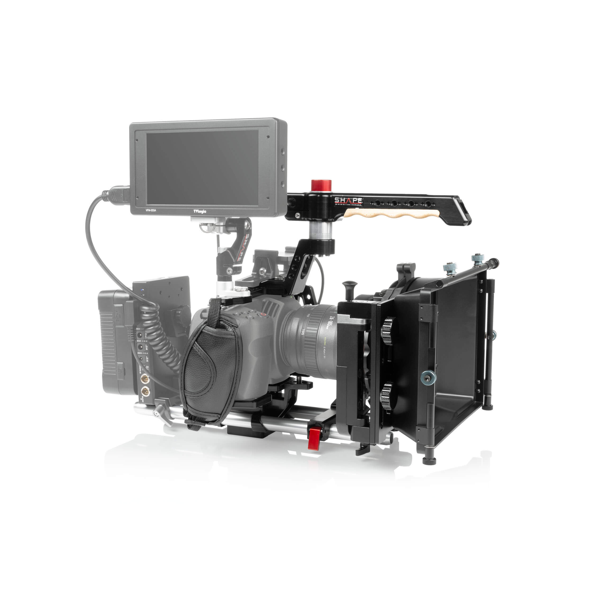 SHAPE Cage Kit with Matte Box, Follow Focus & 10" 15mm Rods for BMPCC 6K & 4K