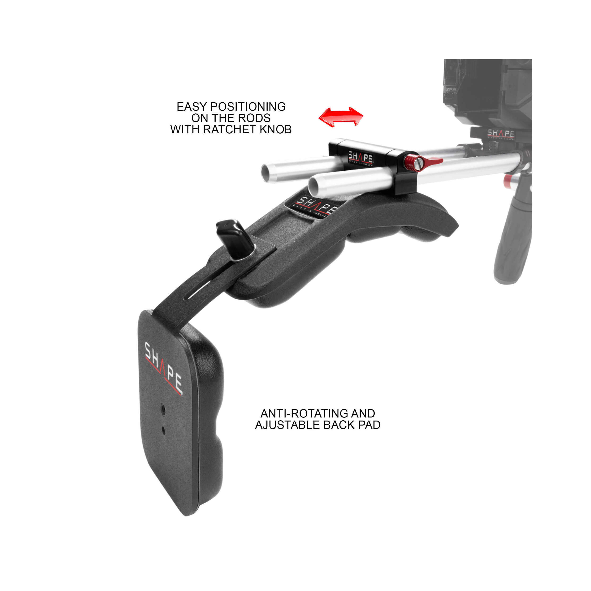 SHAPE Shoulder Mount Kit for BMPCC 6K and 4K Camera
