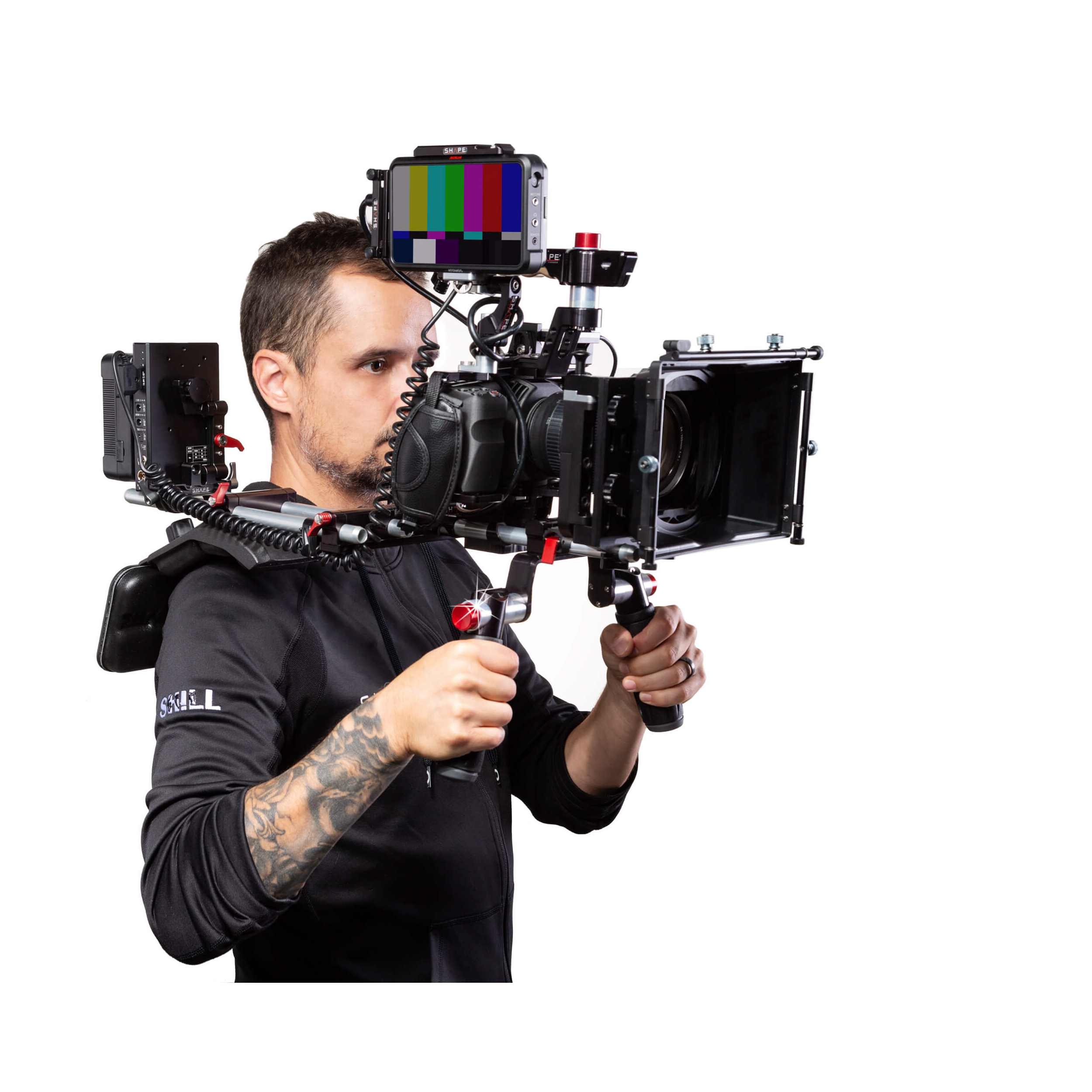 Kit de montage à épaule du décalage de forme pour la caméra BMPCC 6K et 4K