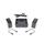 SHAPE Double BP-975 Kit de batterie 7.4V avec chargeur LCD pour Canon et Komodo rouge