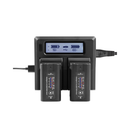SHAPE Dual BP-975 7.4V Battery Kit with LCD Charger for Canon & RED KOMODO
