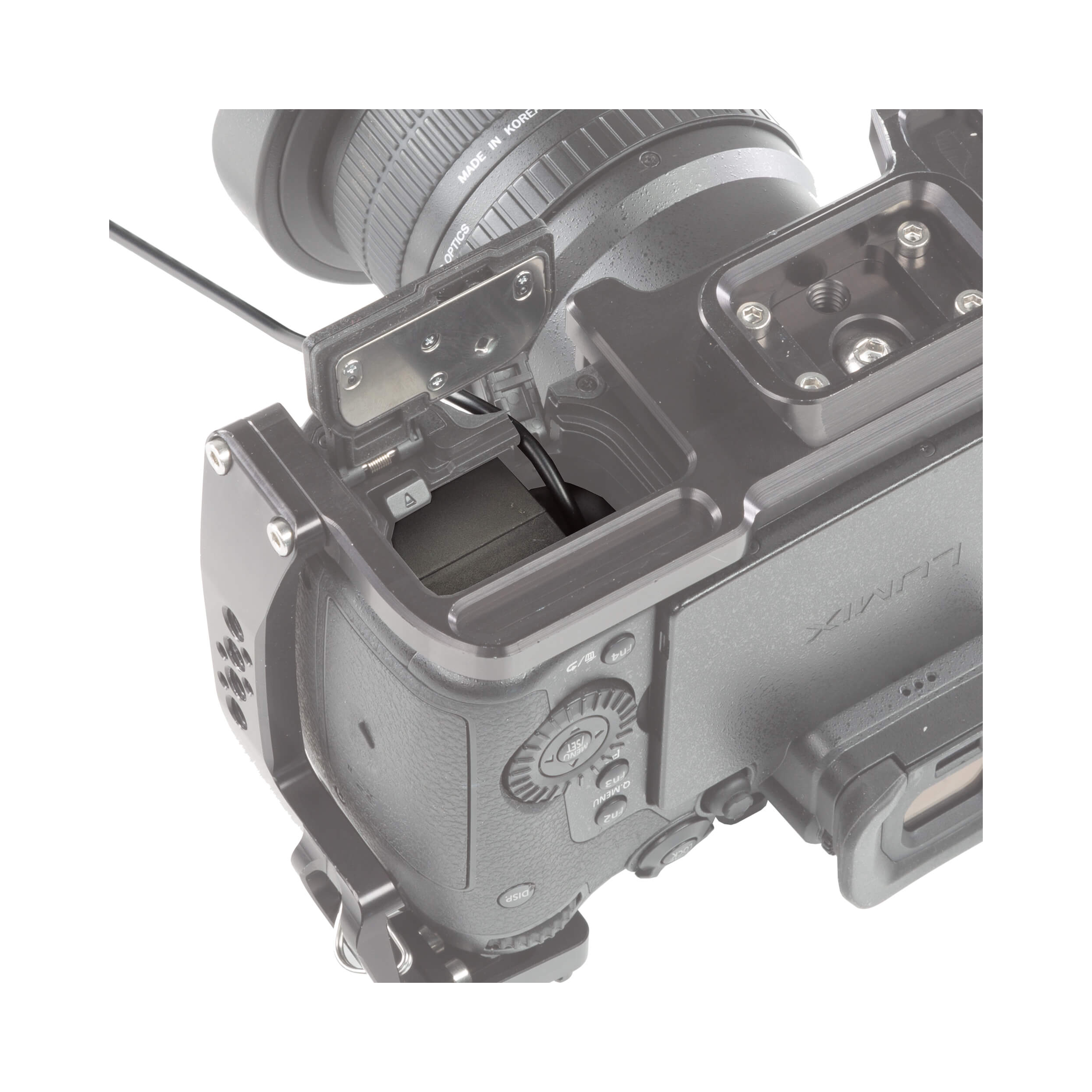 Forme de l'alimentation et du chargeur de la caméra J-box pour Panasonic GH4 / GH5 (V-Mount)