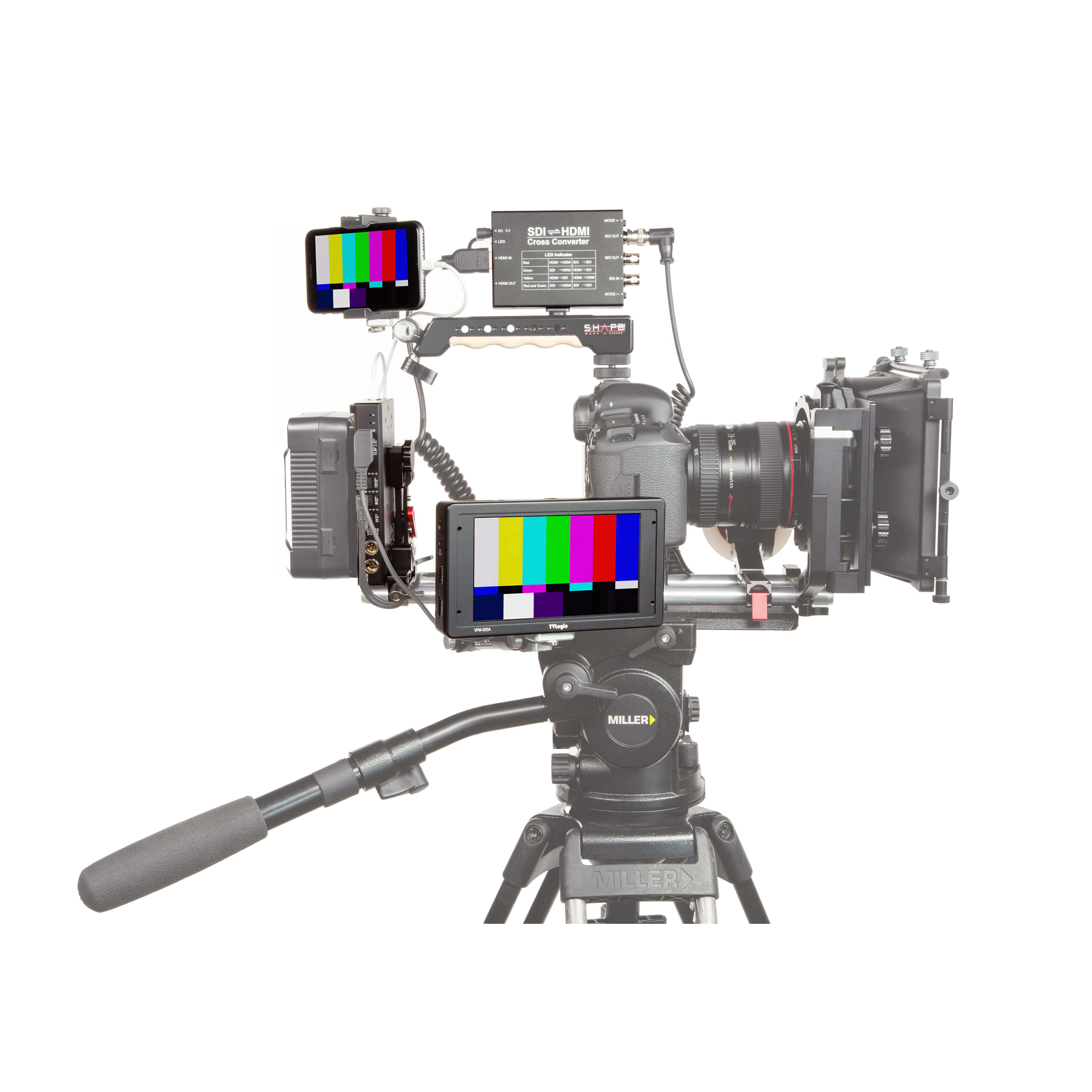 Shape J-box Camera Power & Charger pour Canon 5D / 7D & Blackmagic Pocket Cinema Camera 4K (V-Mount)