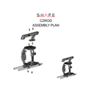 SHAPE Cage with Baseplate, Top Handle & 15mm LWS Rods for Canon EOS C200