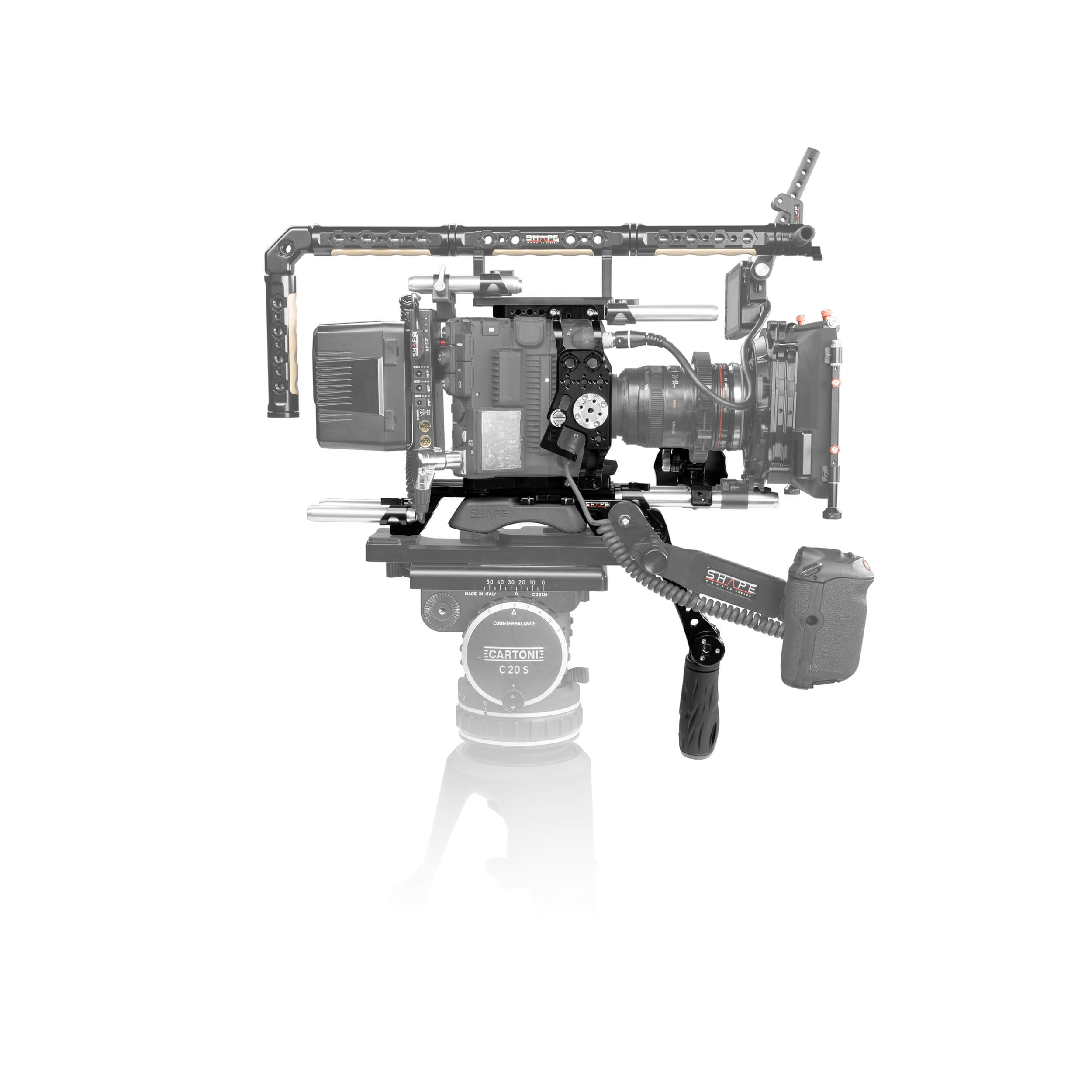 SHAPE C52BT Canon C500 Mark II Top Plate and Baseplate with Handle