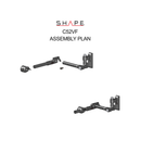 SHAPE Montage du viseur à bouton-poussoir pour Canon C500 Mark II