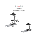 SHAPE Canon C70 caméra Cage avec plaque de base LWS de 15 mm