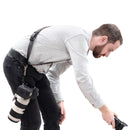 Fab' F16 strap with pad - Black leather - Size XL