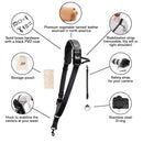 Fab' F16 strap with pad - Black leather - Size XL