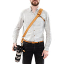 Fab' F16 strap with pad - Tan leather - Size XS