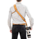 Fab' F16 strap with pad - Tan leather - Size XS