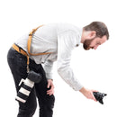 Fab' F16 strap with pad - Tan leather - Size XL