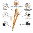 Fab' F16 strap with pad - Tan leather - Size XS