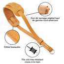 Fab' F28 wrist strap with pad - Tan leather