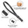Fab' Bracelet de poignet F2 - cuir noir