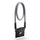 Fab' Sangle F8 - Corde grise, cuir noir - Taille S (39 ")