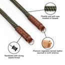 Fab' F8 strap - Green rope, brown leather - Size M-L (47")