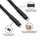 Fab' STRAP F8 - Corde noire et cuir - taille M-L (47 ")