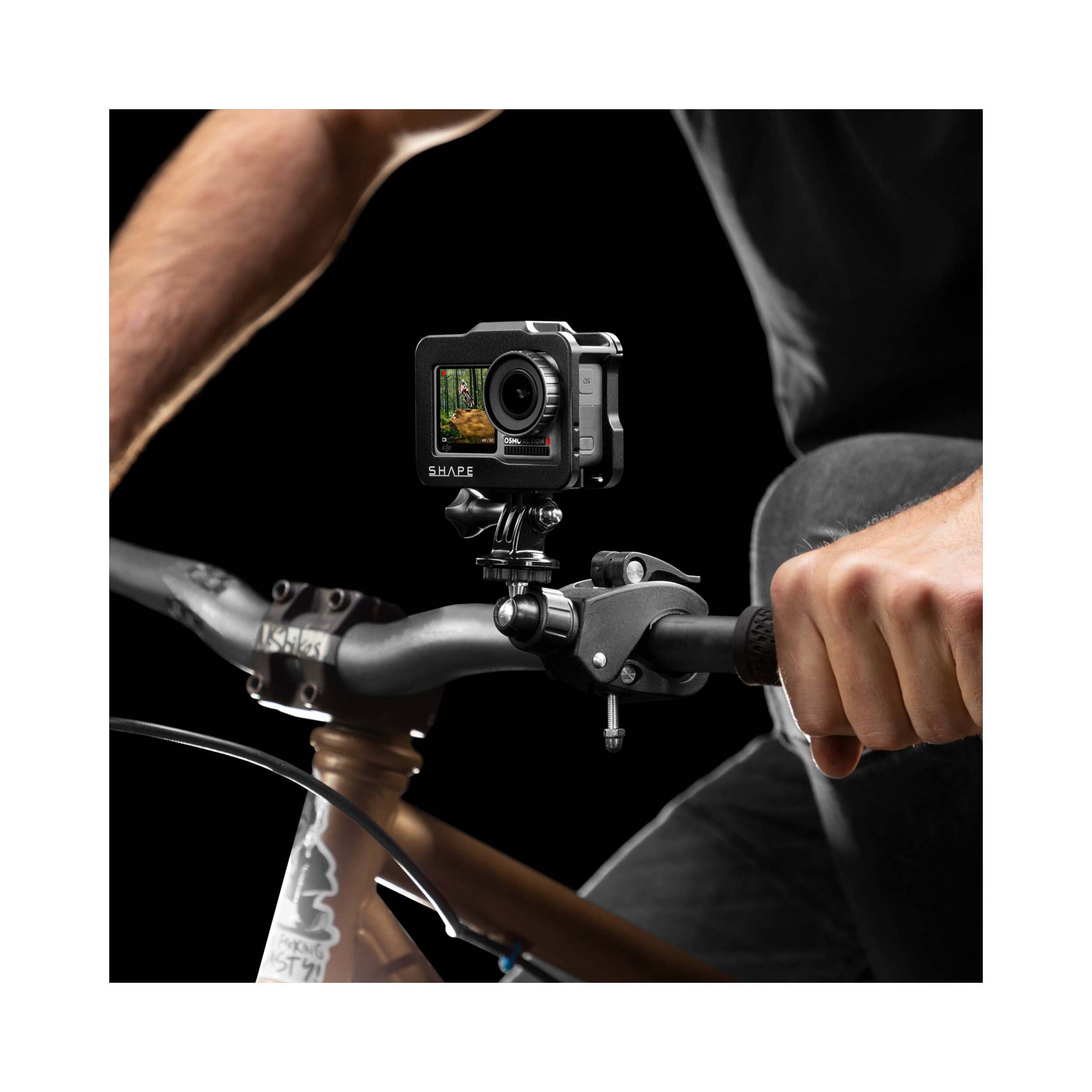 SHAPE Cage with Bike Mount Clamp for DJI Osmo Action Camera