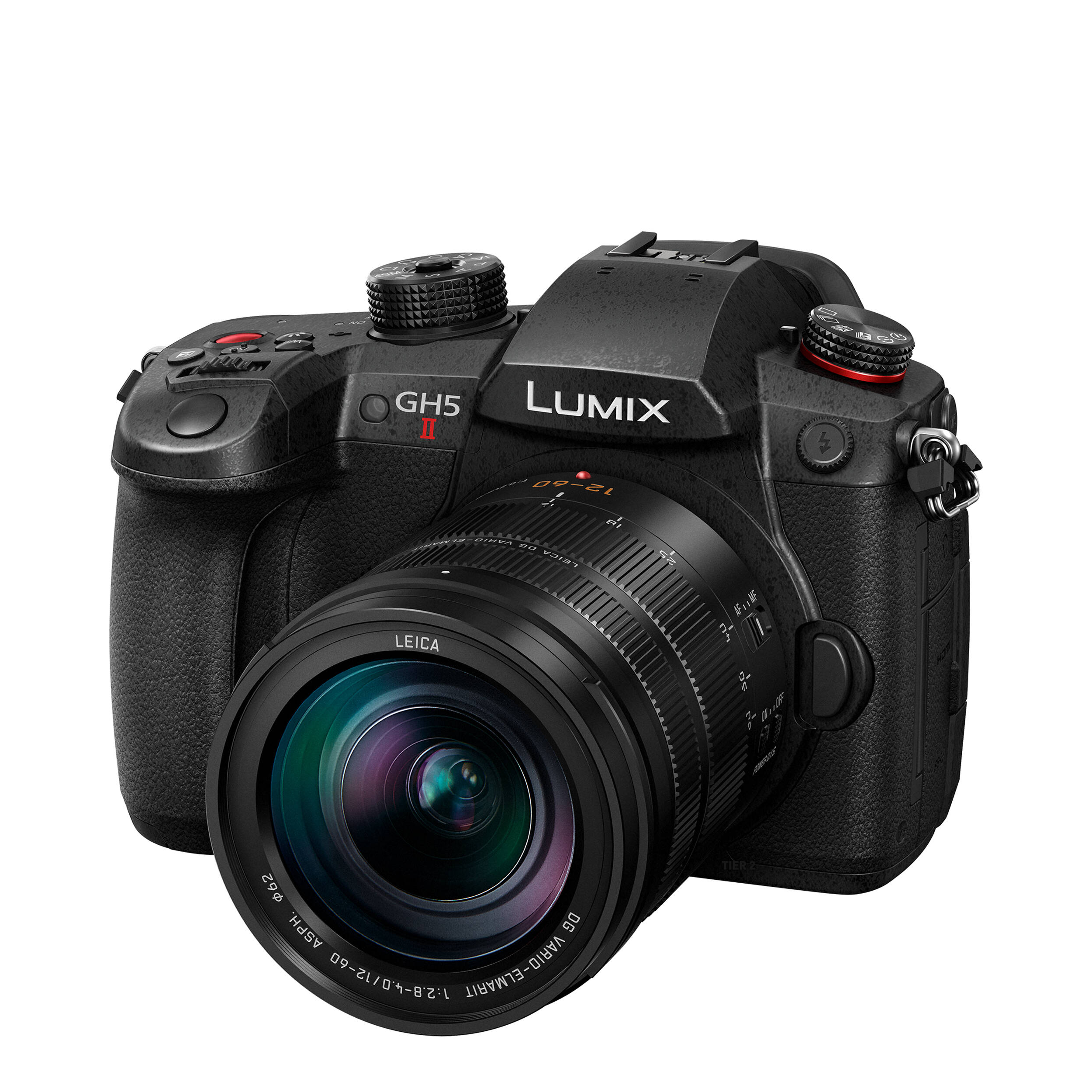 Caméra sans miroir Panasonic Lumix GH5 II avec objectif 12-60 mm f / 2,8-4