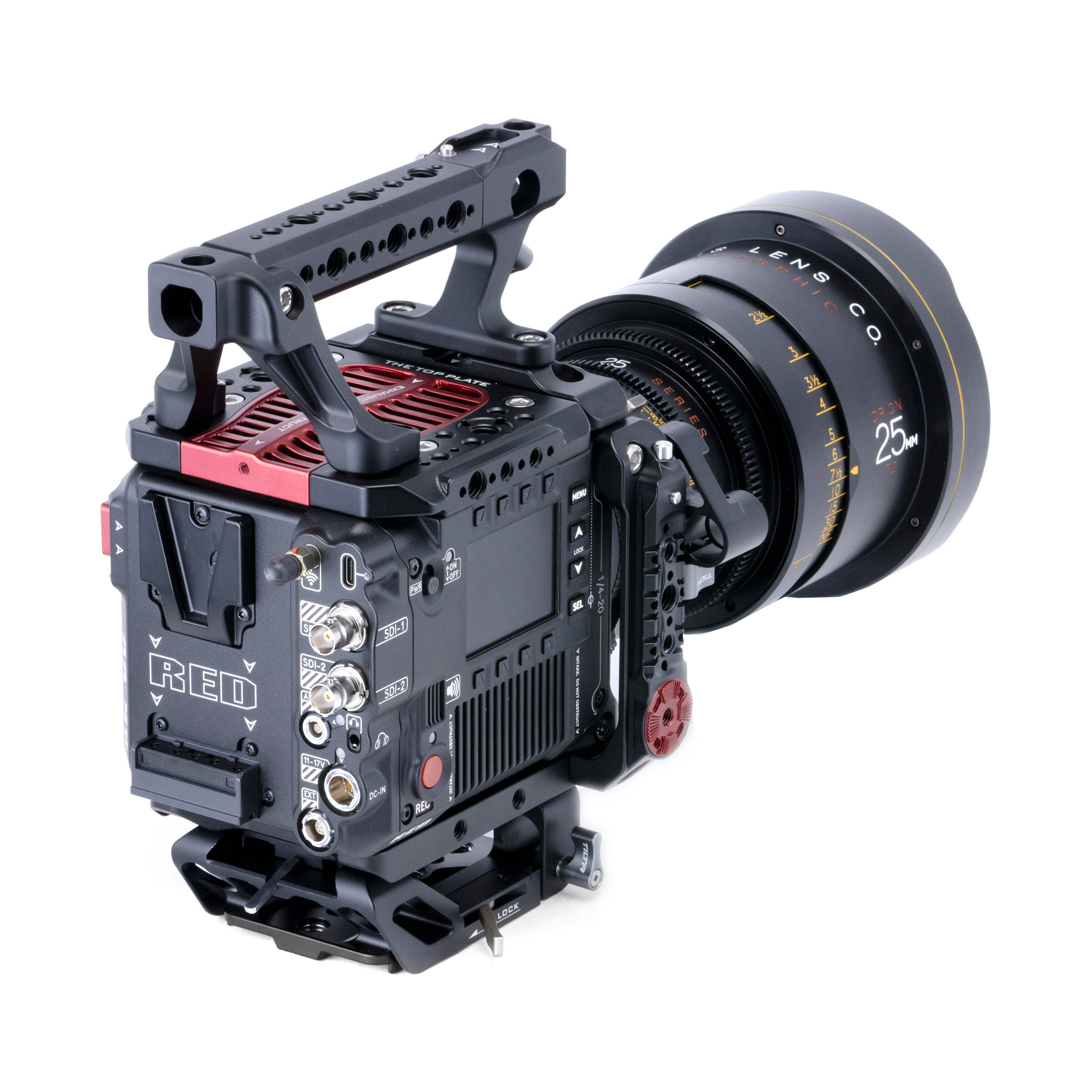 Kit de cage de caméra de base Tilta pour V-Raptor rouge