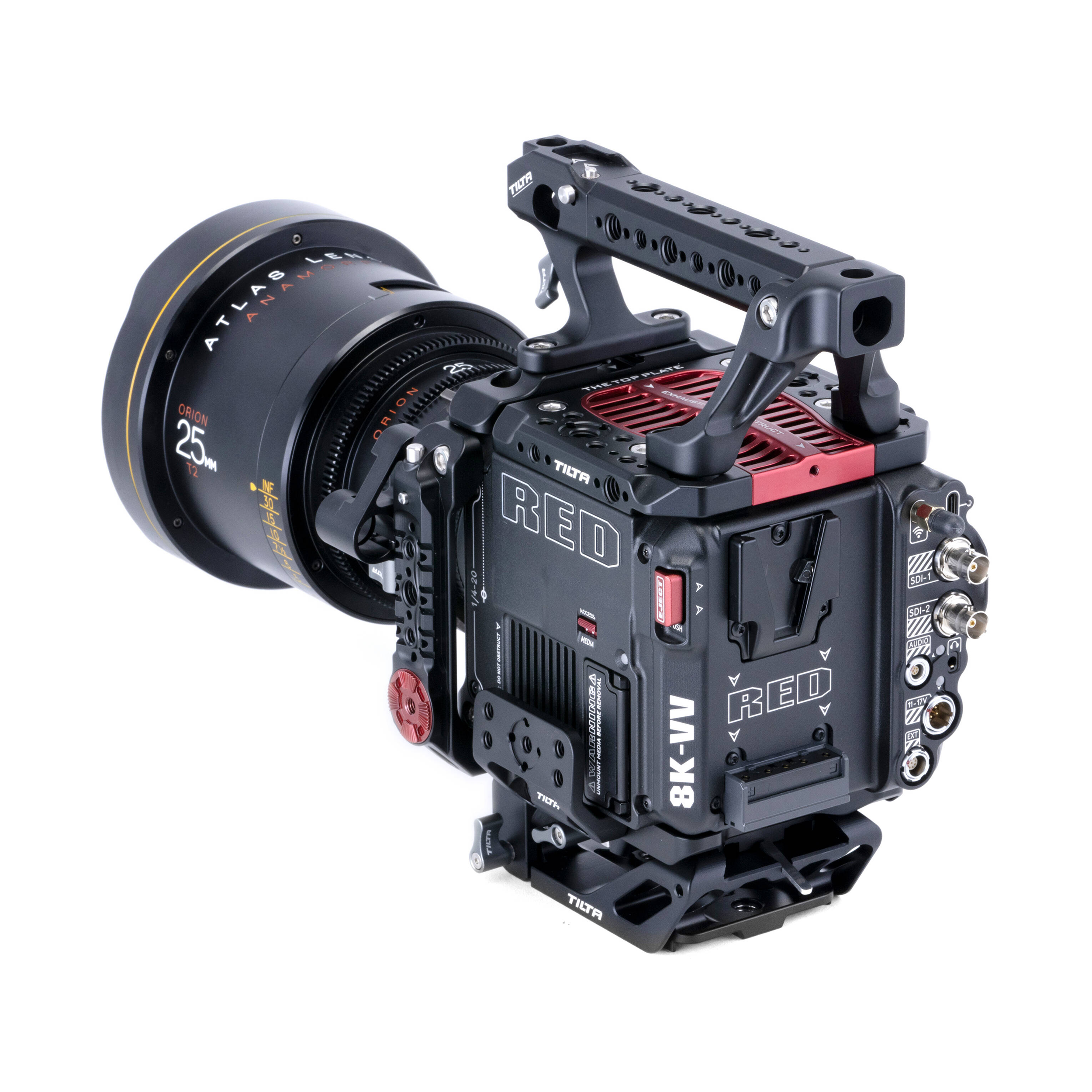 Kit de cage de caméra de base Tilta pour V-Raptor rouge