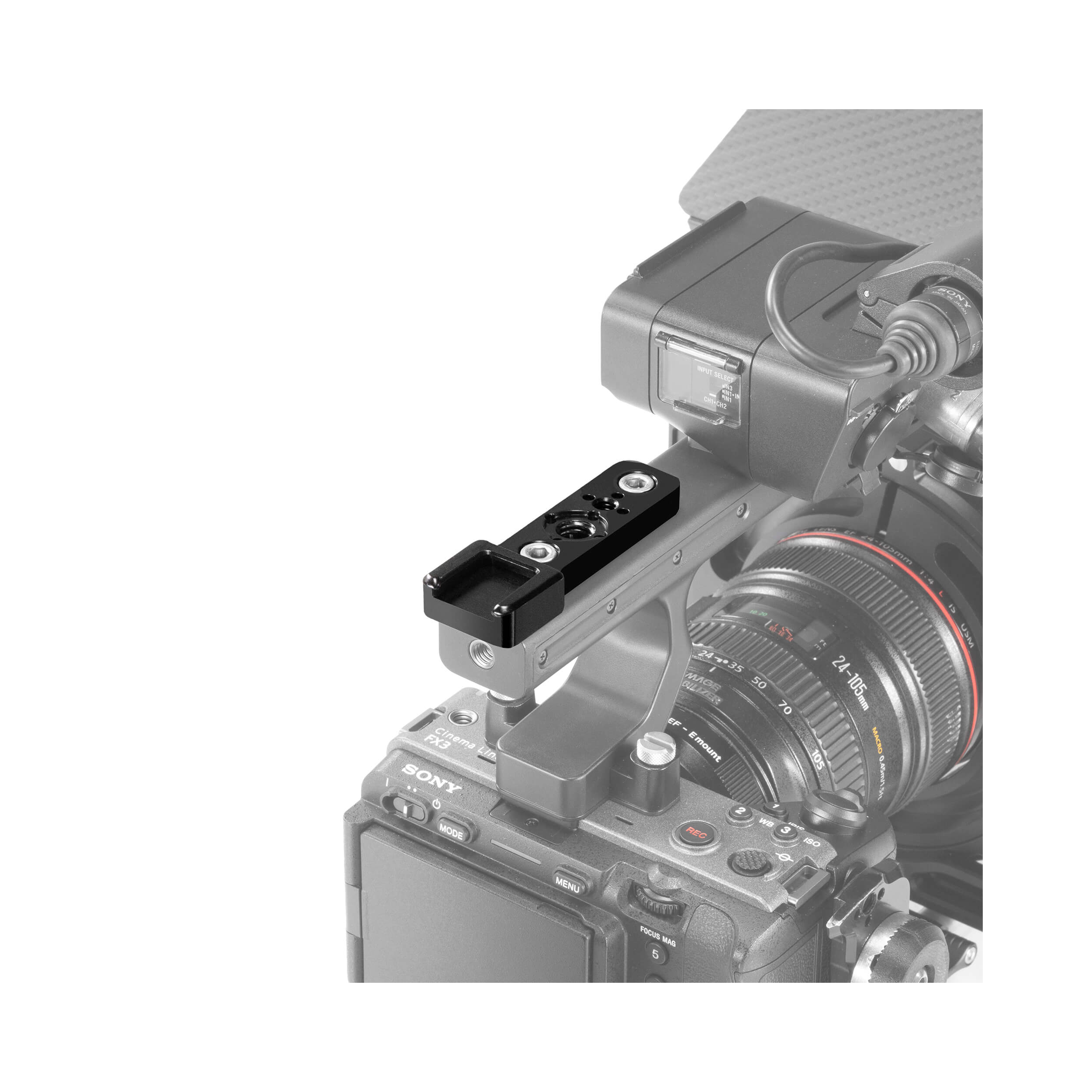 Cage de forme avec poignée supérieure, plaque de base de 15 mm, Suivez la  focus et la boîte mat pour Sony A7S III