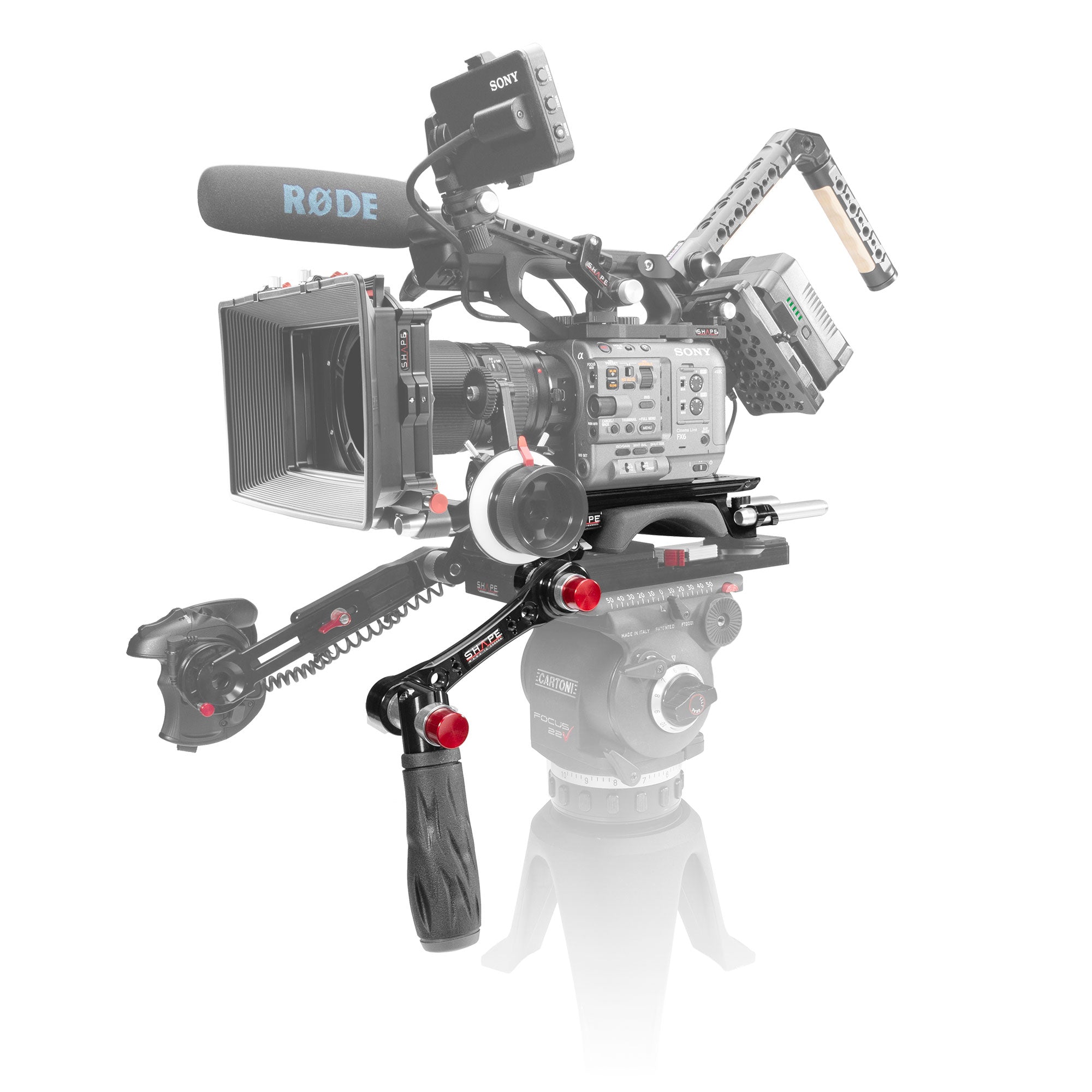 Forme de base avec cage de la caméra et poignée articulée pour Sony FX6