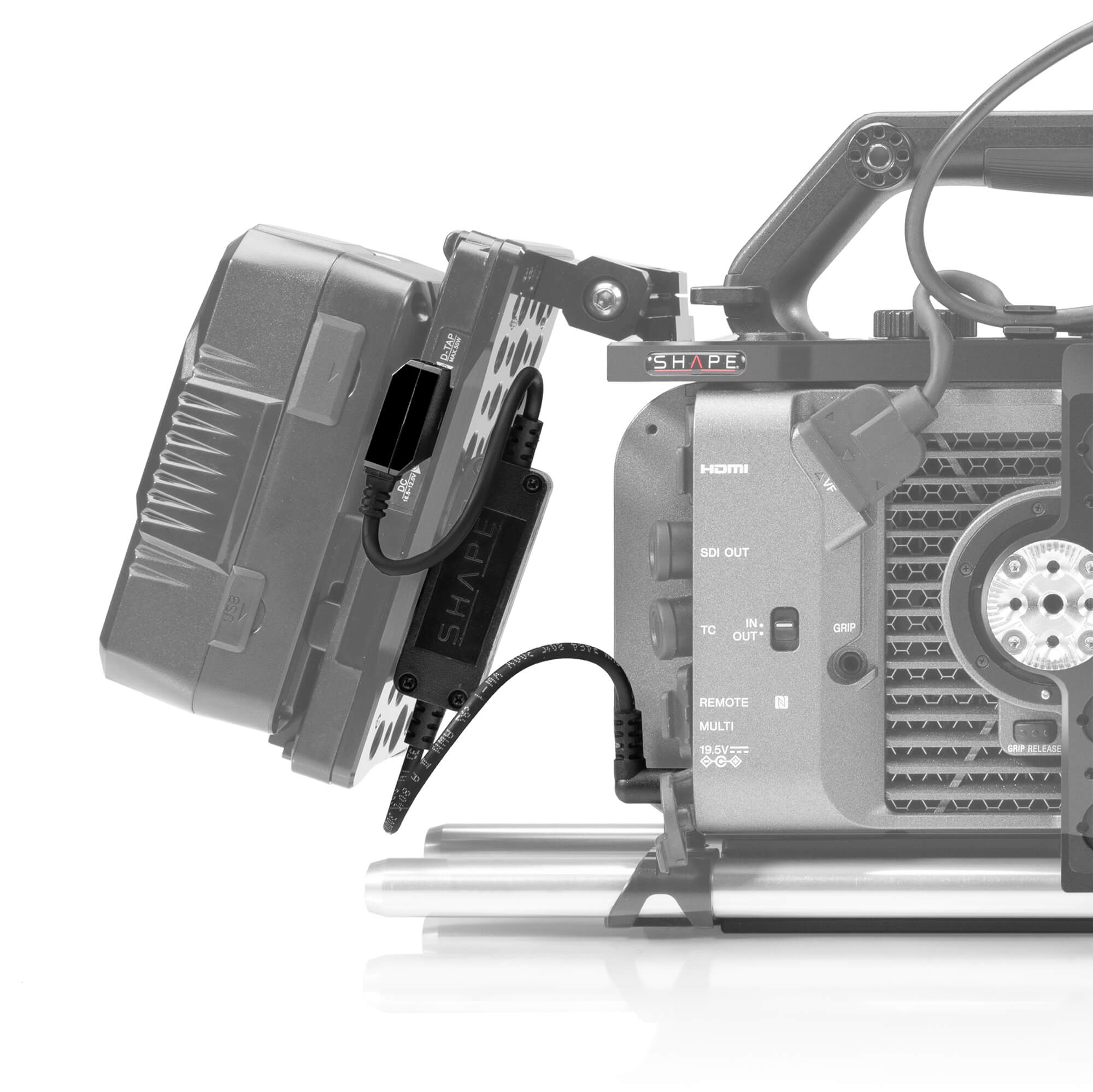Câble d'alimentation D-Tap réglementé pour Sony FX6 (15 ", 19,5 V)