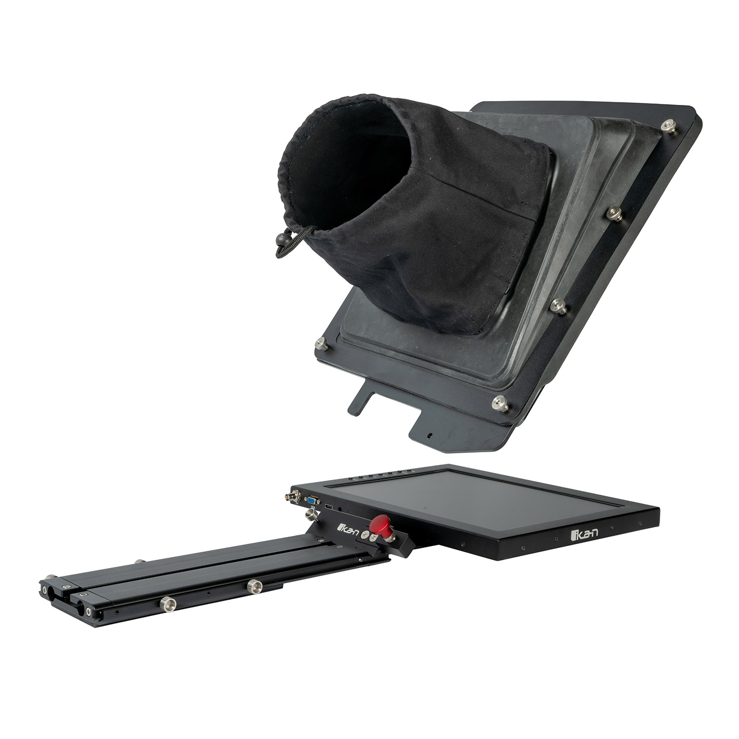 ikan Professional 15" High-Bright Beam Splitter Teleprompter with 15" Talent Monitor Kit