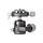 Benro GX25 Two Series Type de type arca-têtes de balle en aluminium
