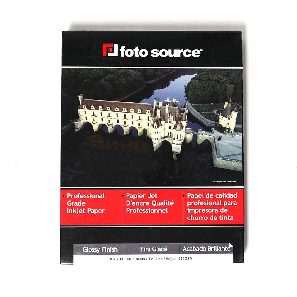 Foto Source Glossy Paper 8.5x11 - Pack 100