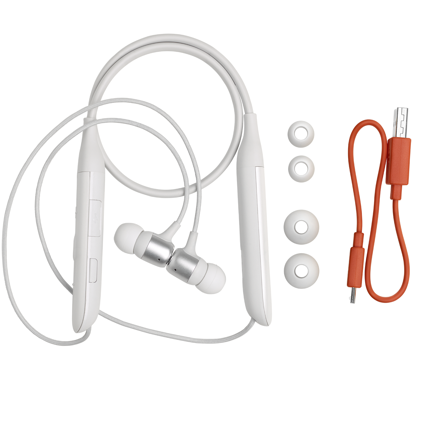 JBL LIVE 220BT Wireless Neckband In-Ear Headphones White- Open Box