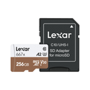 Lexar 256 Go Professional 667x UHS-I Microsdxc Memory Carte avec adaptateur SD