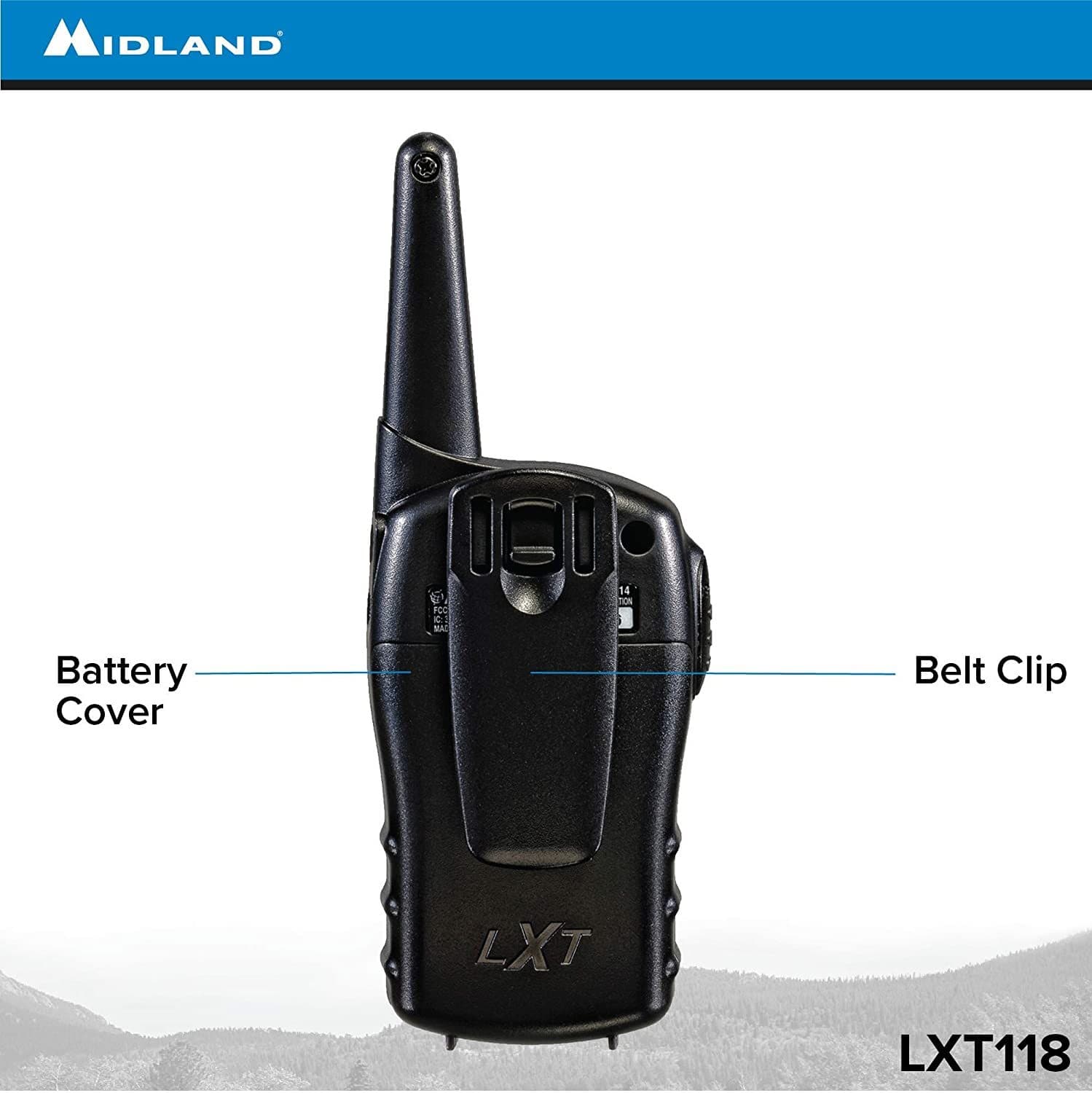 Midland LXT118VP 22-Channel GMRS with 18-Mile Range