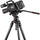 MANFROTTO 612 Nitrotech Fluid Video Head and Aluminium Twin June trépied avec entretoise au sol