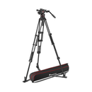 Manfrotto 612 Nitrotech Fluid Video Head and Aluminum Twin Leg Tripod with Ground Spreader