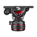 Manfrotto 612 Nitrotech Fluid Video Head and Aluminum Twin Leg Tripod with Ground Spreader