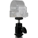 Nanlite Pavotube Clip en polycarbonate transparent et Mini Ball Head avec adaptateur de chaussures chaud