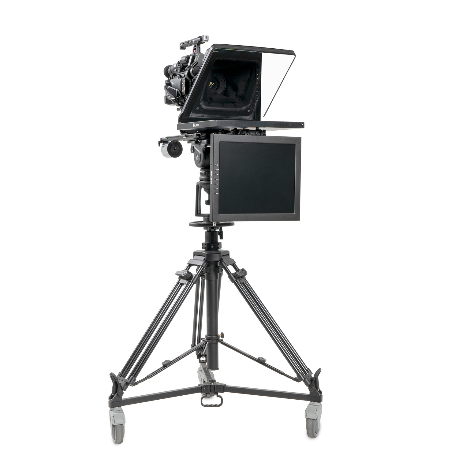 ikan Professional High-Bright Teleprompter with Talent Monitor Kit (15")