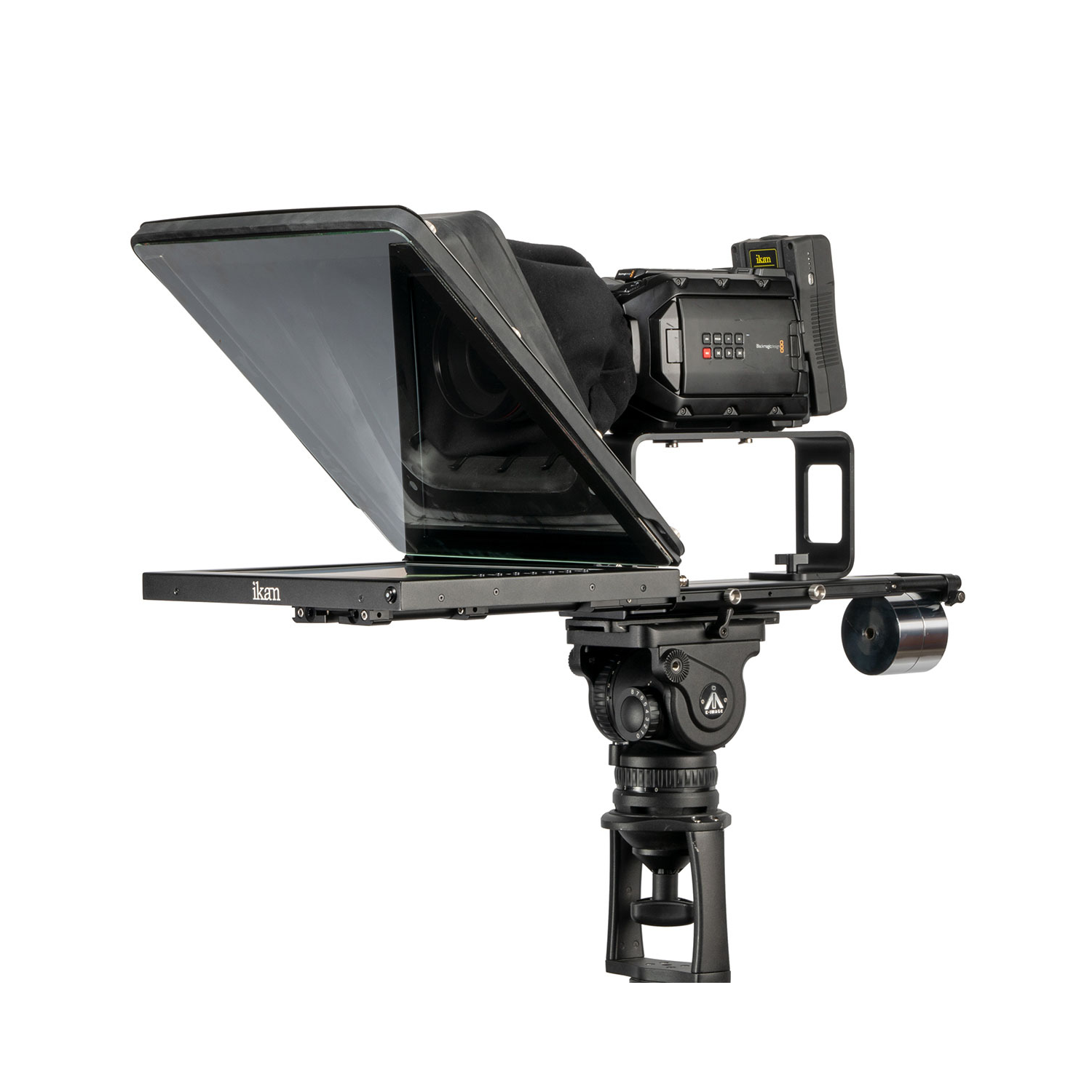 ikan P2P Interview System with 2 Professional 15" High Bright Teleprompters Travel Kit