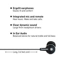 Panasonic RPHJE120 In-Ear Earbud Headphones