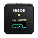 Rode Wireless GO II Single Set Compact Digital Wireless Microphone System/Recorder (2.4 GHz, Black)- Open Box