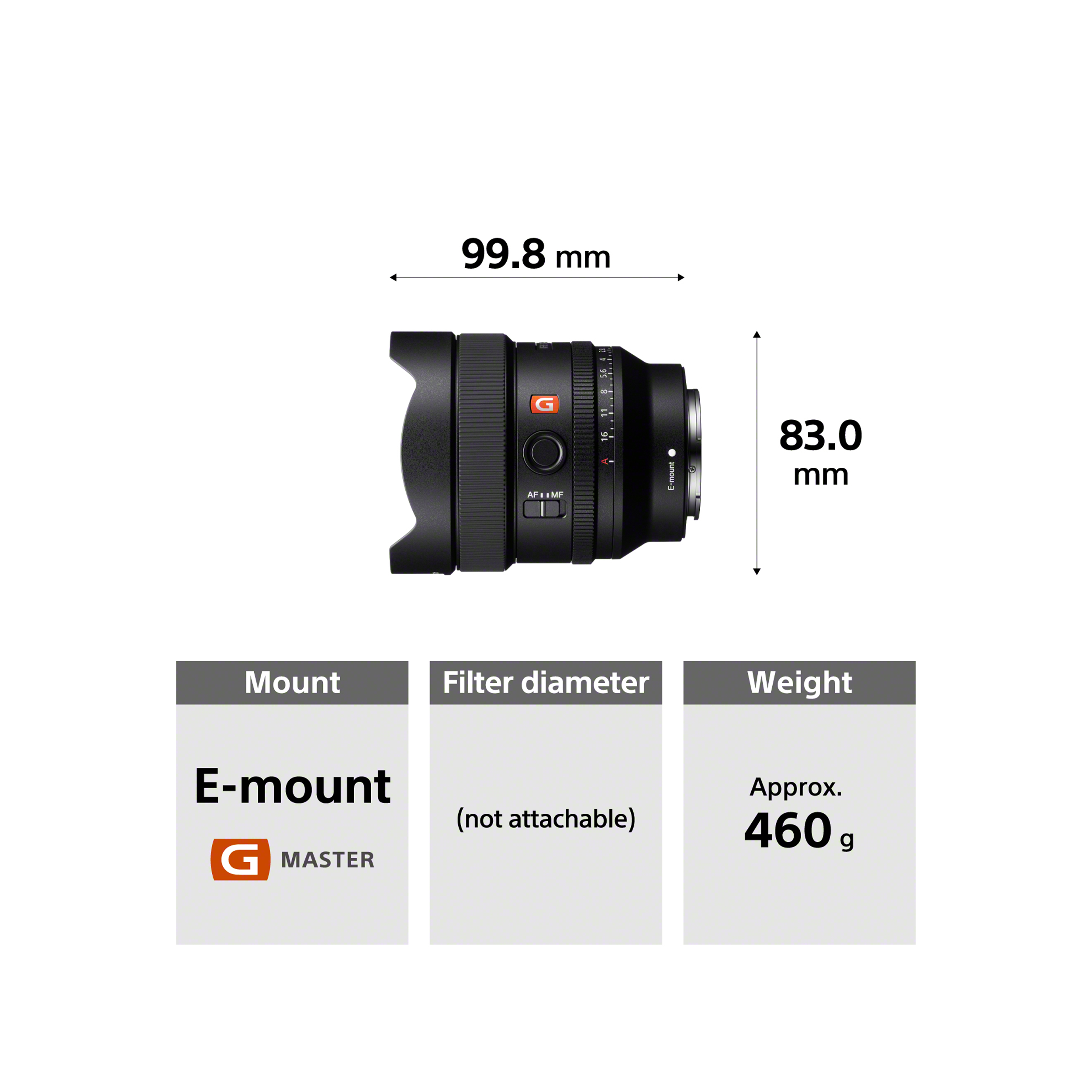 SONY SEL14F18GM FE 14MM F1.8 GM Full-Frame Big-Perture Wide Angle Prime G Master Lens