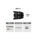 Sony SEL14F18GM FE 14mm F1.8 GM Full-frame Large-aperture Wide Angle Prime G Master Lens