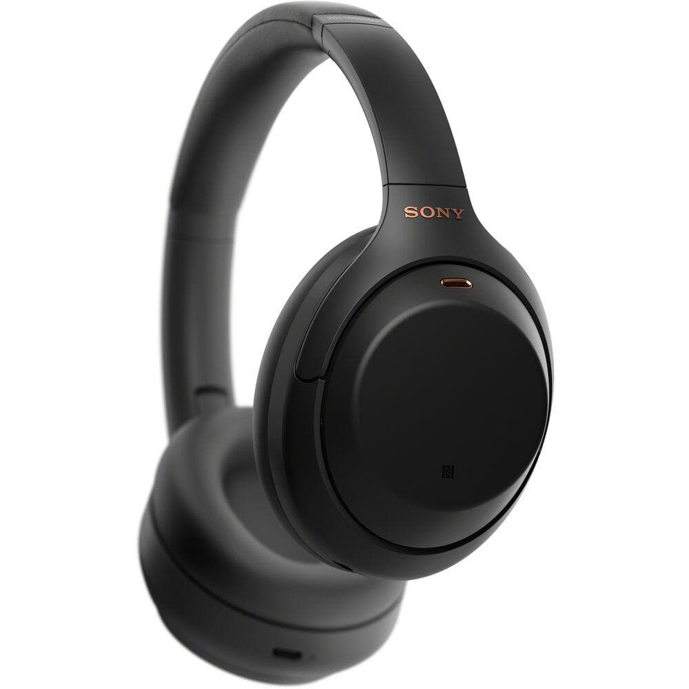 Sony WH-1000XM4 - Headphones with mic - full size - Bluetooth - wireless - NFC - active noise canceling - 3.5 mm jack