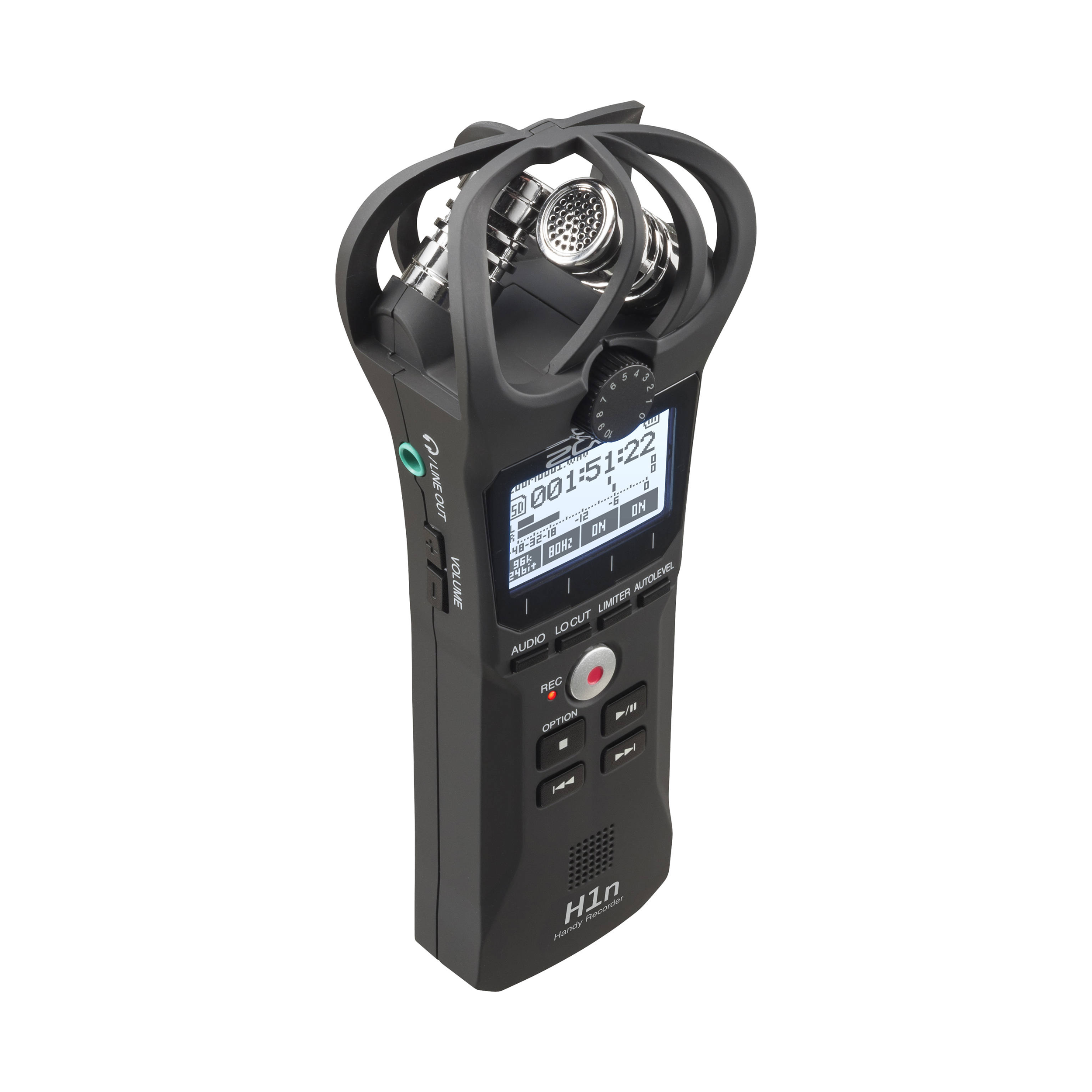 Zoom H1n 2-Input / 2-Track Portable Handy Recorder with Onboard X/Y Microphone - Black